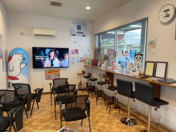 店舗内カウンター席